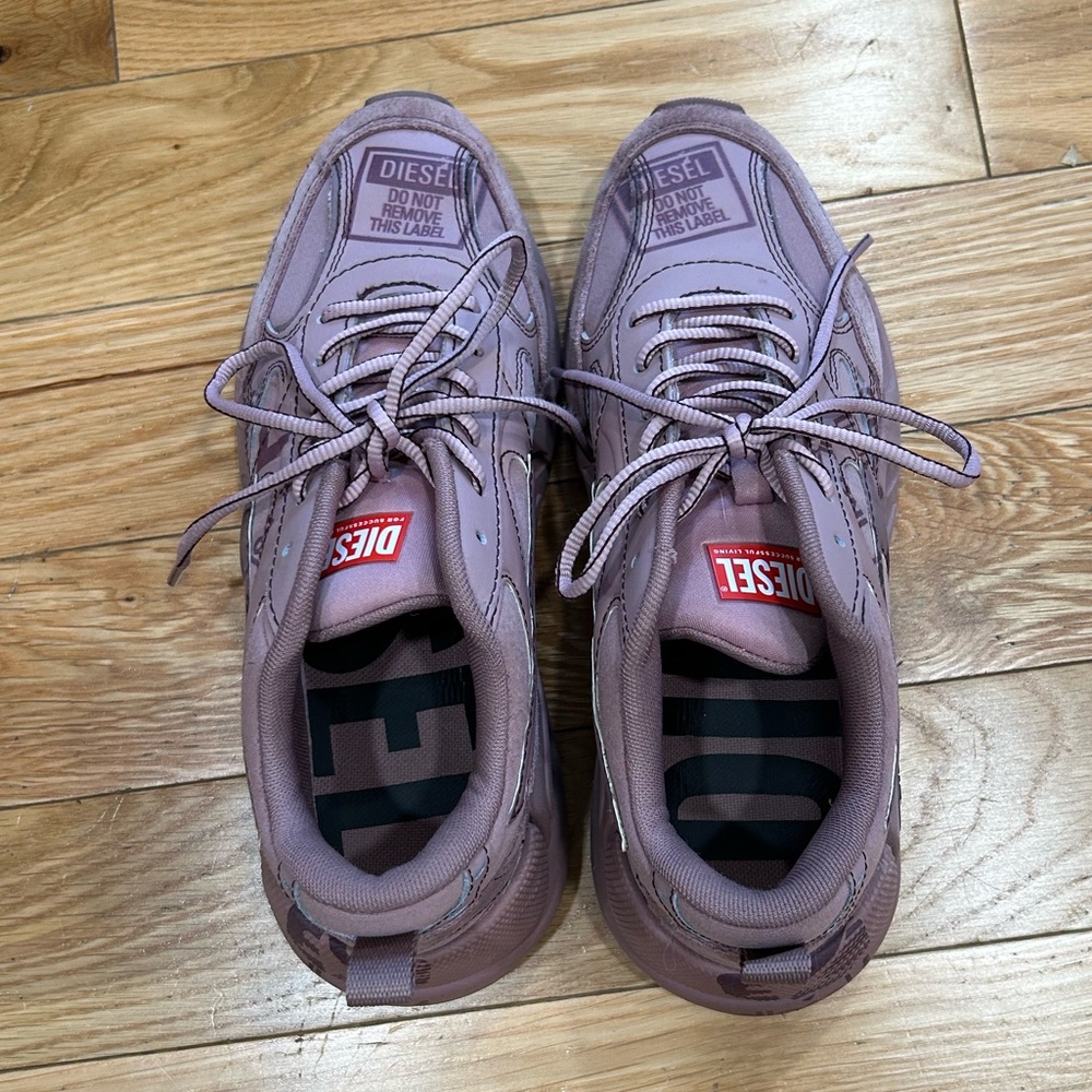 Diesel S-Serendipity Sport W Womens Pink Leather Lifestyle Sneakers Shoes